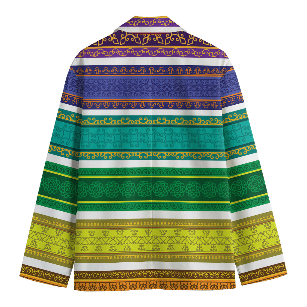 Colorful Ethnic Pattern Print Men's Blazer