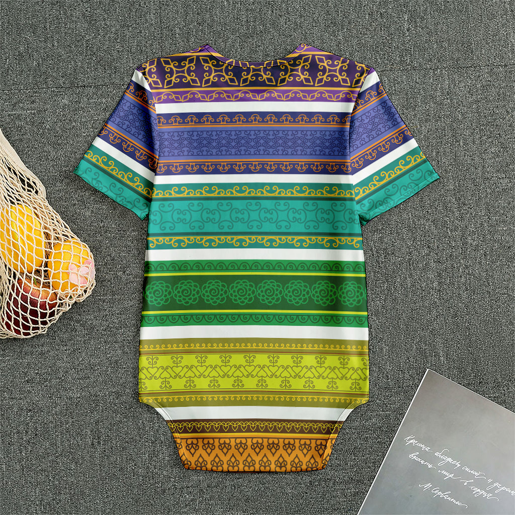 Colorful Ethnic Pattern Print Men's Bodysuit