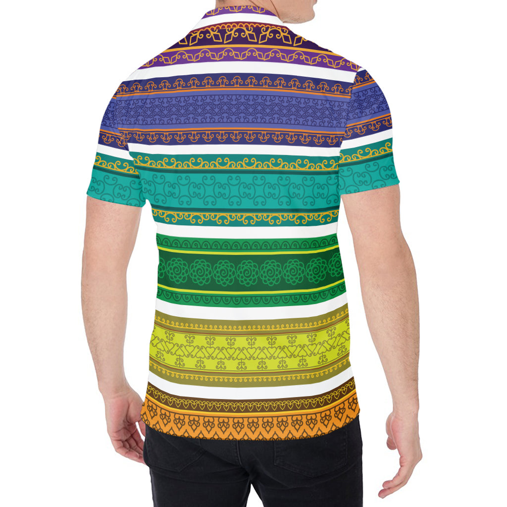 Colorful Ethnic Pattern Print Men's Shirt