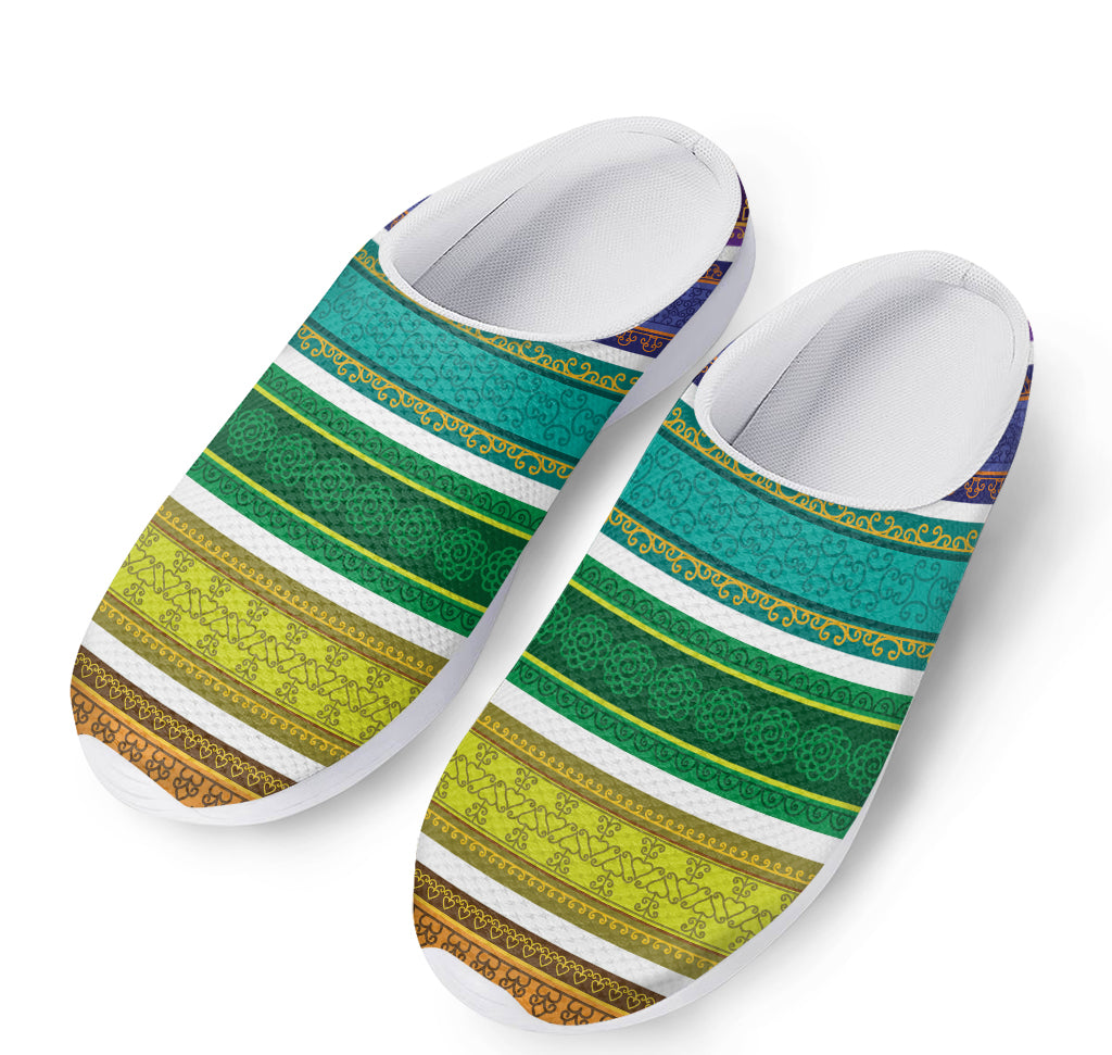 Colorful Ethnic Pattern Print Mesh Casual Shoes