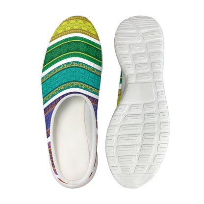 Colorful Ethnic Pattern Print Mesh Casual Shoes