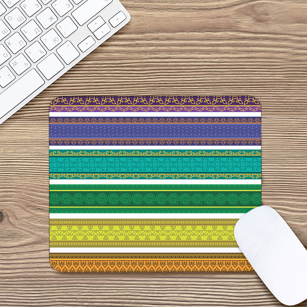 Colorful Ethnic Pattern Print Mouse Pad