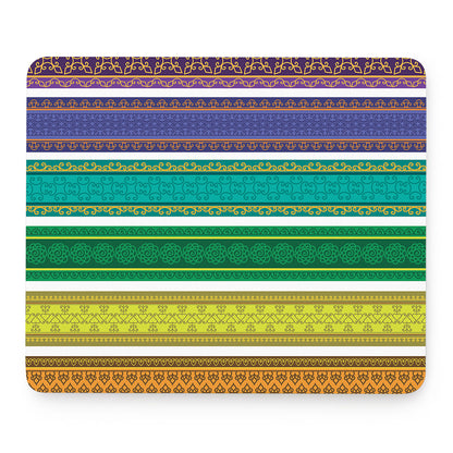 Colorful Ethnic Pattern Print Mouse Pad