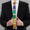 Colorful Ethnic Pattern Print Necktie