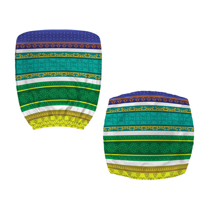Colorful Ethnic Pattern Print Office Chair Cover