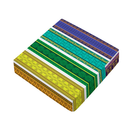 Colorful Ethnic Pattern Print Outdoor Seat Cushion Cover
