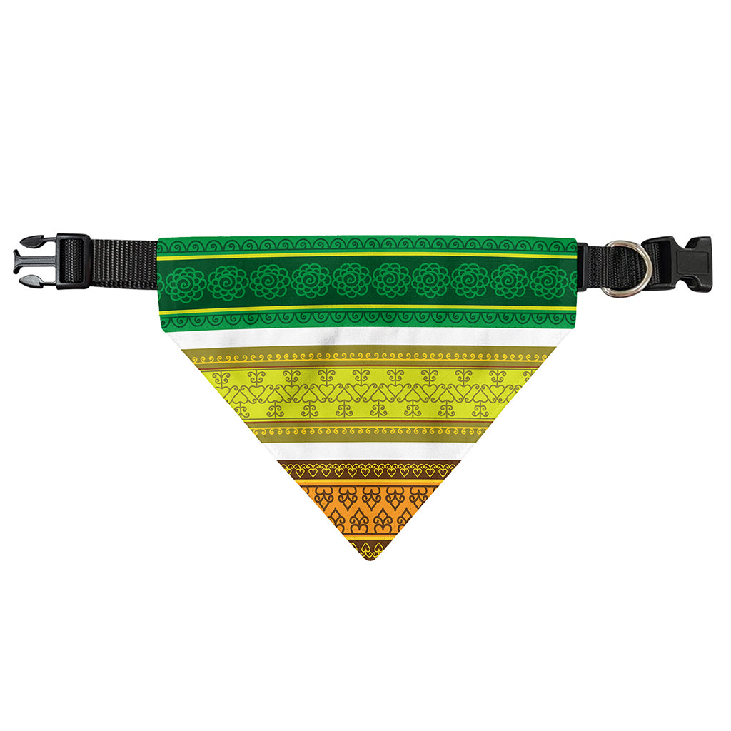 Colorful Ethnic Pattern Print Over The Collar Dog Bandana