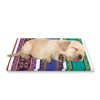 Colorful Ethnic Pattern Print Pet Cooling Mat Cover