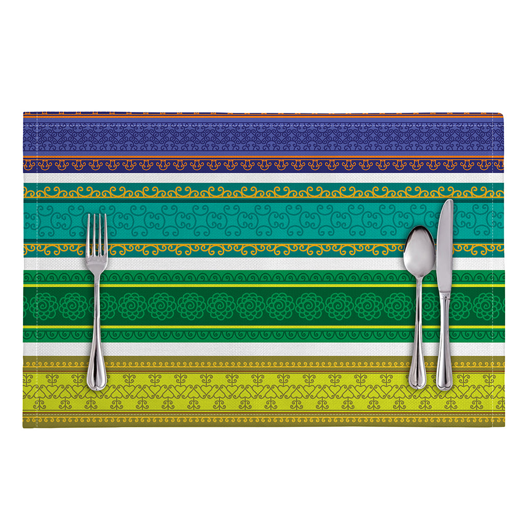 Colorful Ethnic Pattern Print Placemat