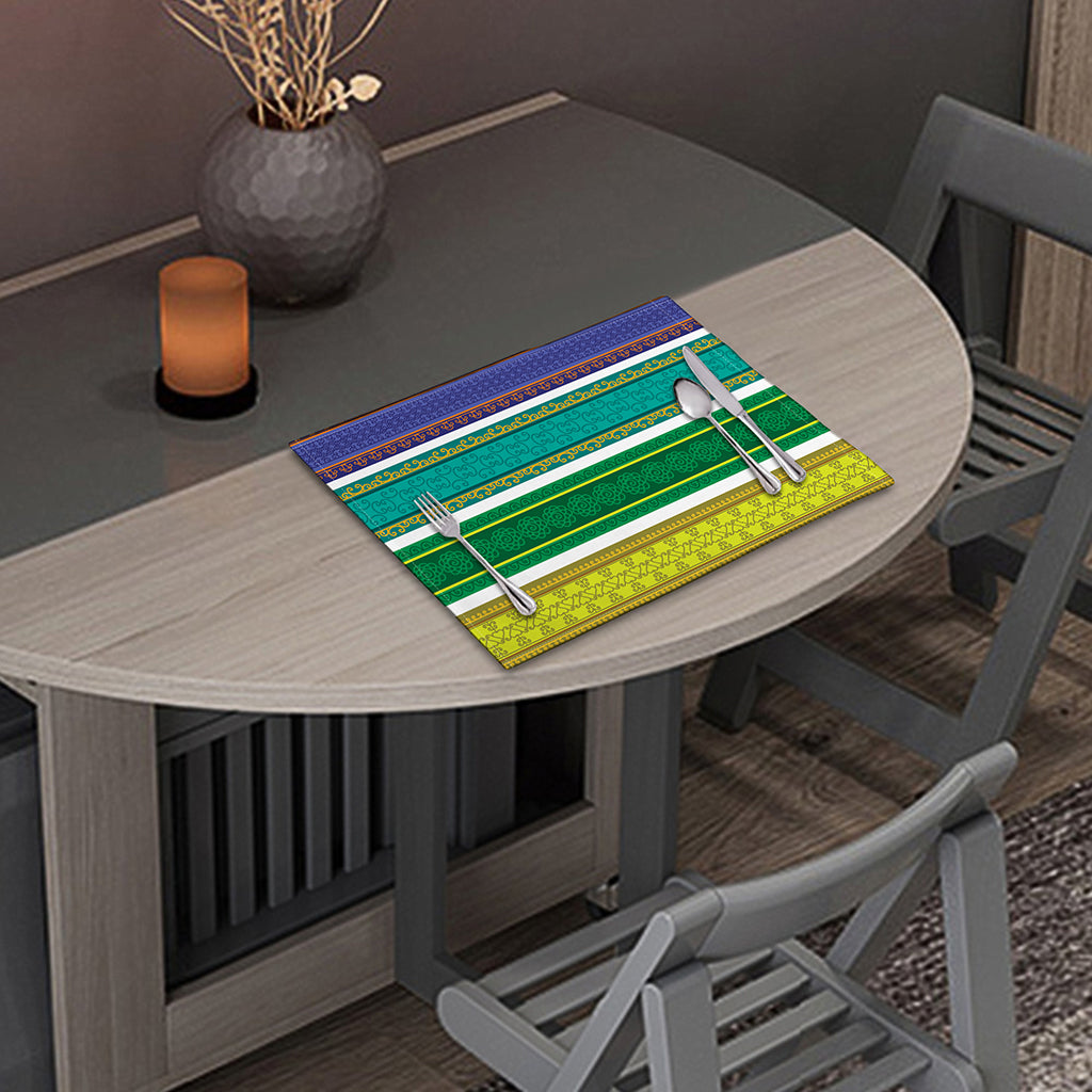 Colorful Ethnic Pattern Print Placemat