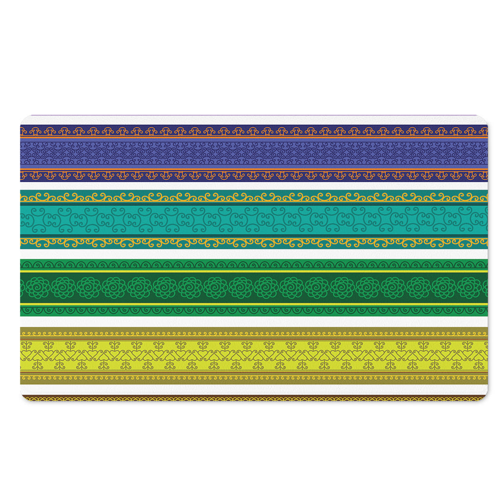 Colorful Ethnic Pattern Print Polyester Doormat