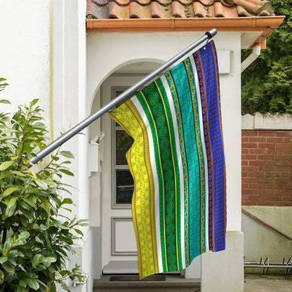 Colorful Ethnic Pattern Print Polyester Flag
