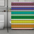 Colorful Ethnic Pattern Print Polyester Shower Curtain