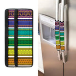 Colorful Ethnic Pattern Print Refrigerator Handle Covers