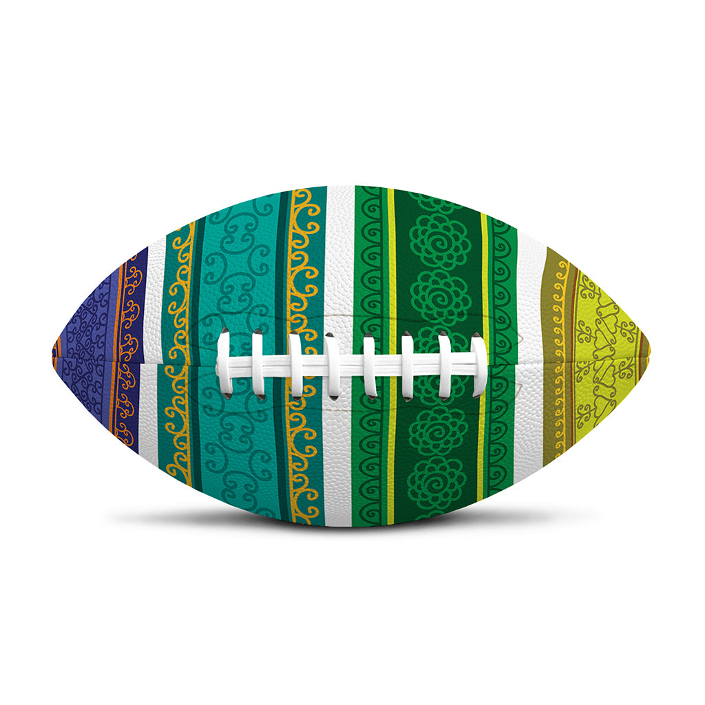 Colorful Ethnic Pattern Print Rugby Ball