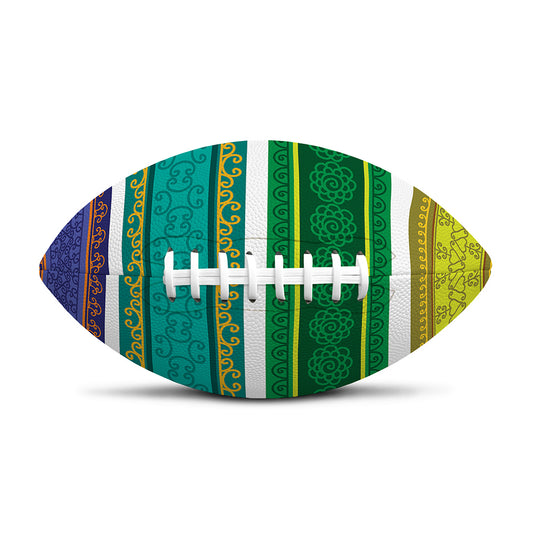 Colorful Ethnic Pattern Print Rugby Ball