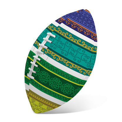 Colorful Ethnic Pattern Print Rugby Ball