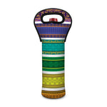 Colorful Ethnic Pattern Print Single Neoprene Wine Tote