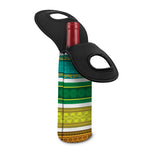 Colorful Ethnic Pattern Print Single Neoprene Wine Tote