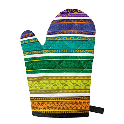 Colorful Ethnic Pattern Print Single Oven Mitt