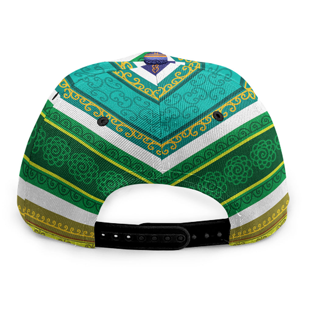 Colorful Ethnic Pattern Print Snapback Cap