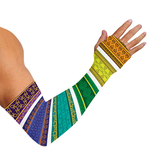 Colorful Ethnic Pattern Print Sun Protection Arm Sleeves