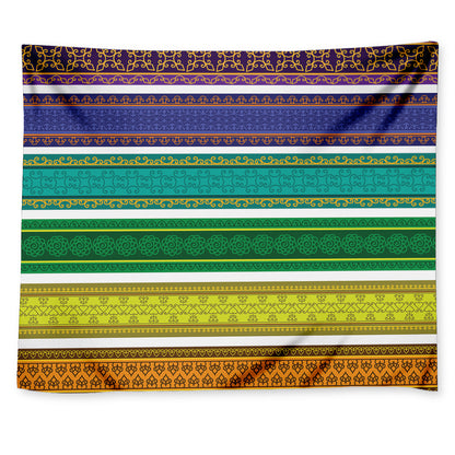 Colorful Ethnic Pattern Print Tapestry