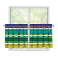 Colorful Ethnic Pattern Print Tier Curtains