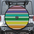 Colorful Ethnic Pattern Print Tire Cover With Camera Hole