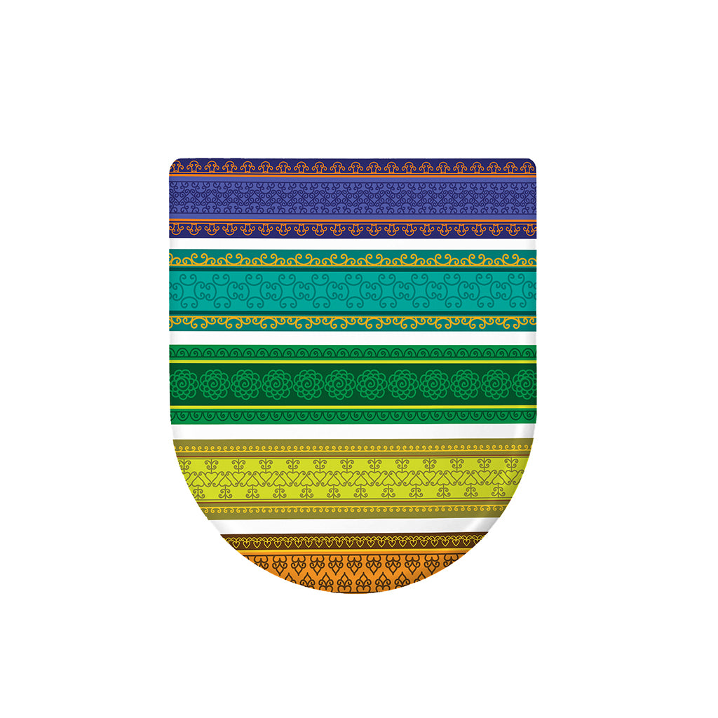 Colorful Ethnic Pattern Print Toilet Lid Cover