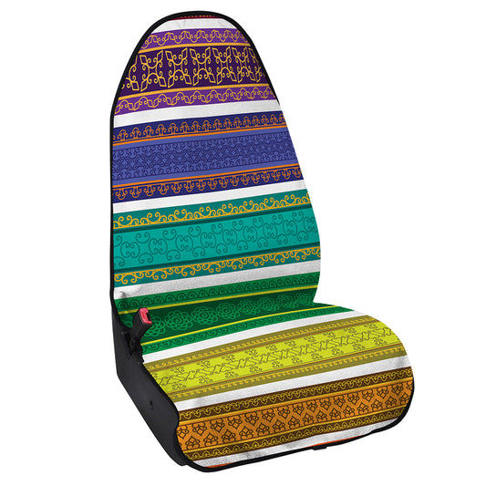 Colorful Ethnic Pattern Print Waterproof Car Seat Cover