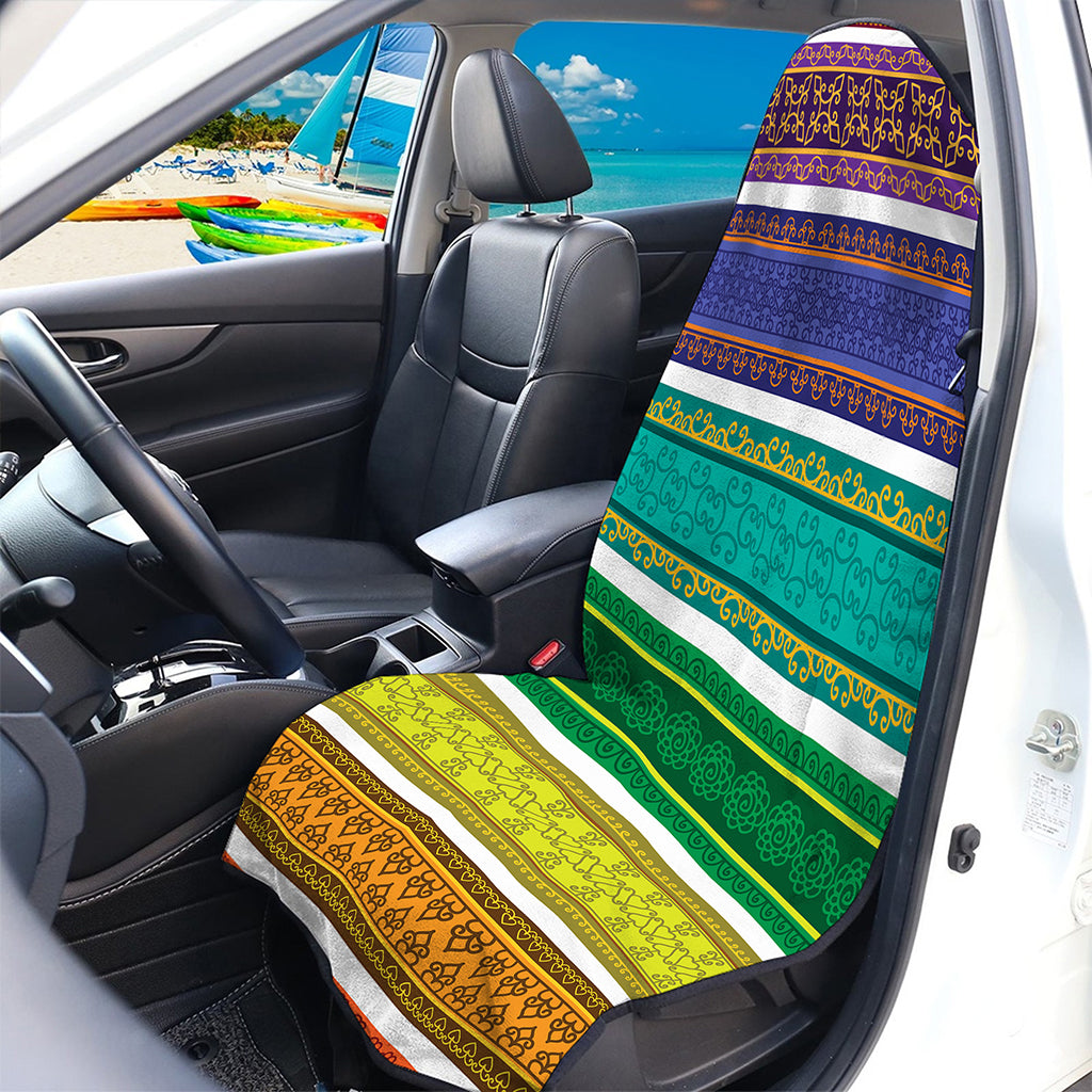 Colorful Ethnic Pattern Print Waterproof Car Seat Cover
