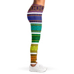 Colorful Ethnic Pattern Print Women's Leggings