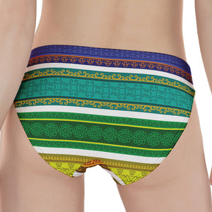 Colorful Ethnic Pattern Print Women's Panties