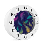 Colorful Feather Pattern Print Alarm Clock