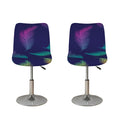 Colorful Feather Pattern Print Bar Stool Covers