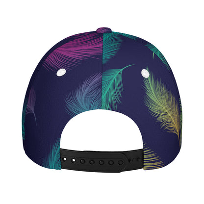 Colorful Feather Pattern Print Baseball Cap