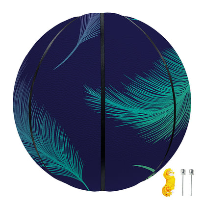 Colorful Feather Pattern Print Basketball