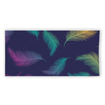 Colorful Feather Pattern Print Beach Towel