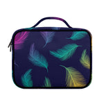 Colorful Feather Pattern Print Briefcase Bible Bag