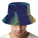 Colorful Feather Pattern Print Bucket Hat