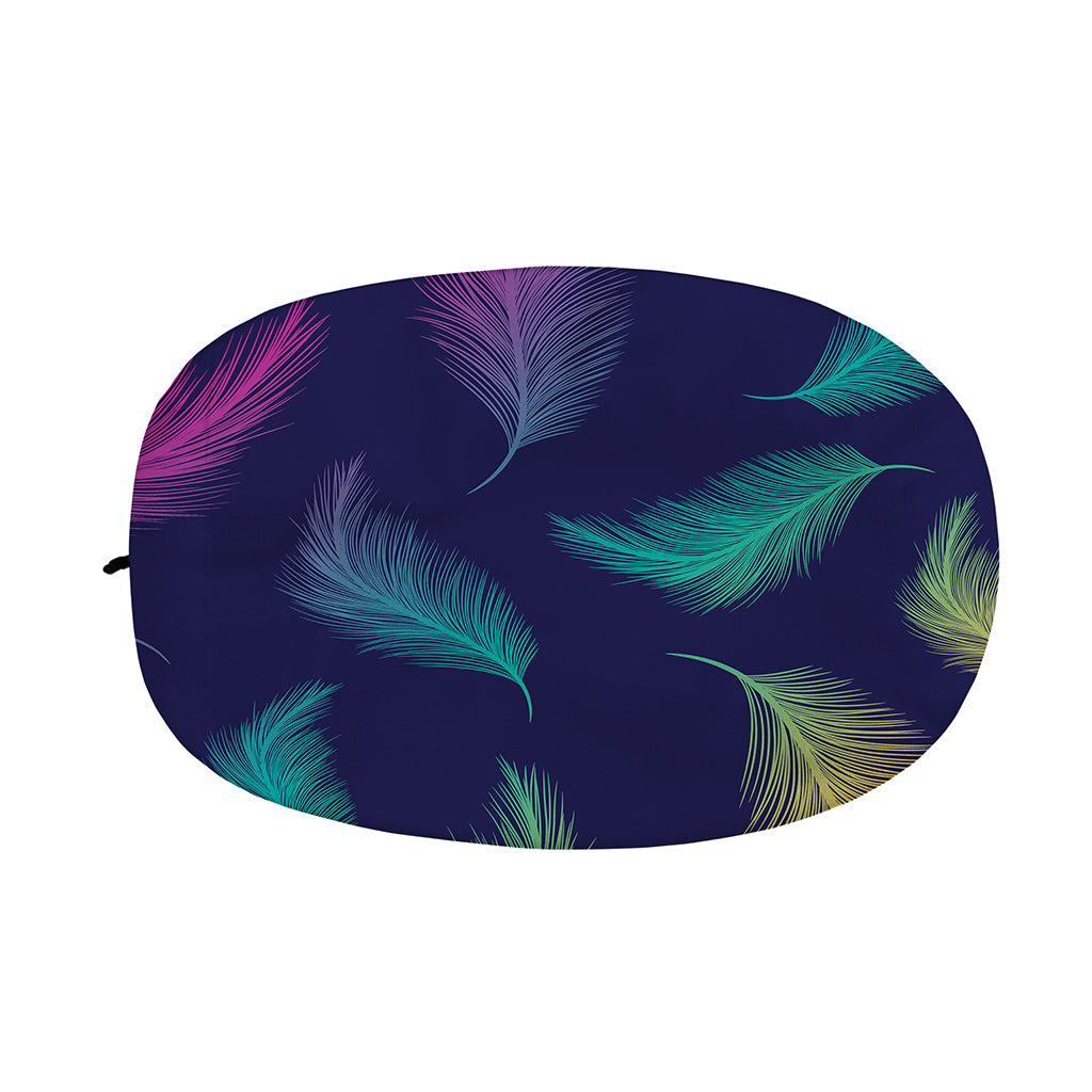 Colorful Feather Pattern Print Car Side Mirror Covers