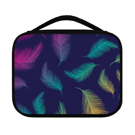 Colorful Feather Pattern Print Classic Bible Case