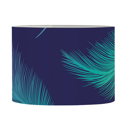 Colorful Feather Pattern Print Drum Lamp Shade