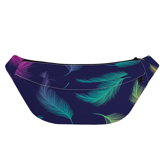 Colorful Feather Pattern Print Fanny Pack