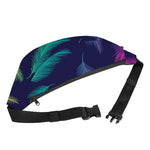 Colorful Feather Pattern Print Fanny Pack