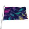 Colorful Feather Pattern Print Flag