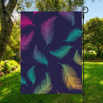 Colorful Feather Pattern Print Garden Flag