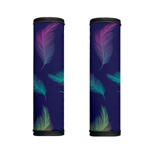 Colorful Feather Pattern Print Handle Covers