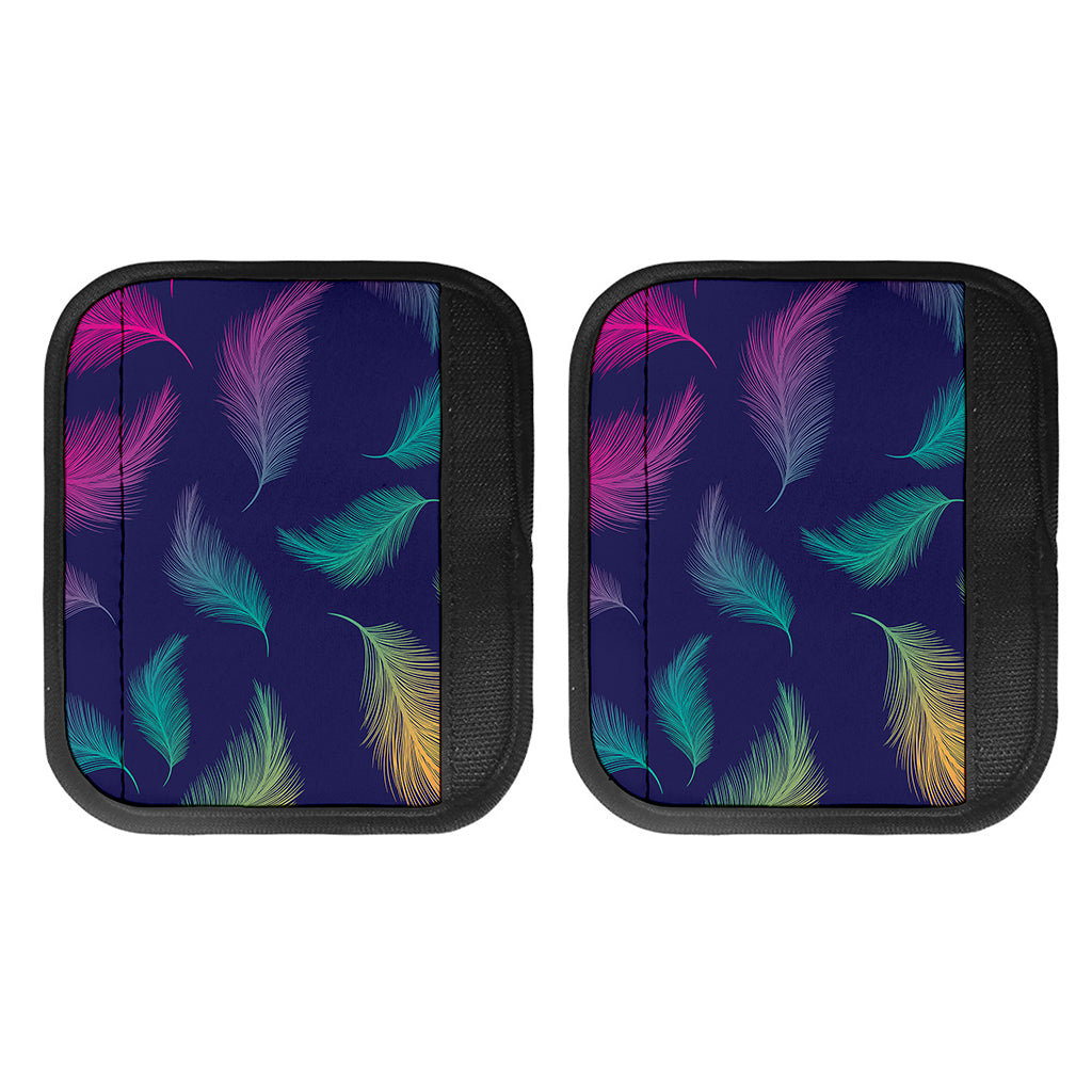Colorful Feather Pattern Print Handle Covers